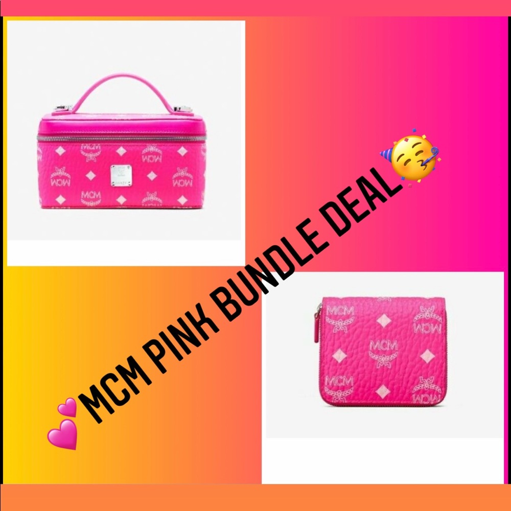 💕😍NEW MCM VANITY BAG + MATCHING WALLET😍💕